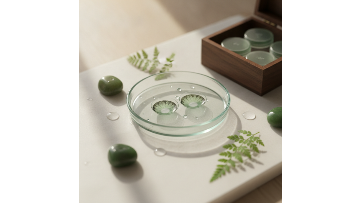 Révélez la Beauté de Vos Yeux avec les Lentilles de Couleur Vert Jade